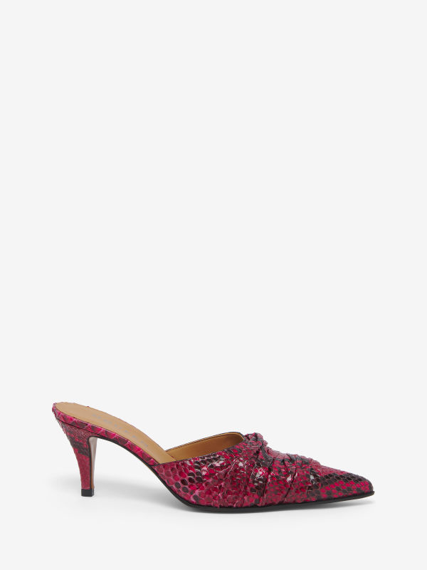 ALEXANDER MCQUEEN - Birdee Ruched Mule - Item 812558WLAAK5426